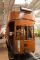 Irische, zweistöckige Tram aus Holz ein gesterntes Foto von 