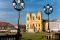 Katholischer Dom im Zentrum von Timisoara ein gesterntes Foto von 
