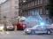 Polizeiauto im neuen Design ein gesterntes Foto von 