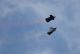 Foto von , Kategorie Formation Zwei Springer des Skydive Teams mit Wingsuits, Airpower 2013