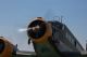 Die Ju-52 mit französischer Crew fährt auf die Parkposition zu