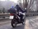 Wiener Polizei mit dem Motorrad am Donaukanal entlang